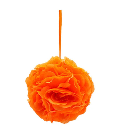 Orange  Silk Flower