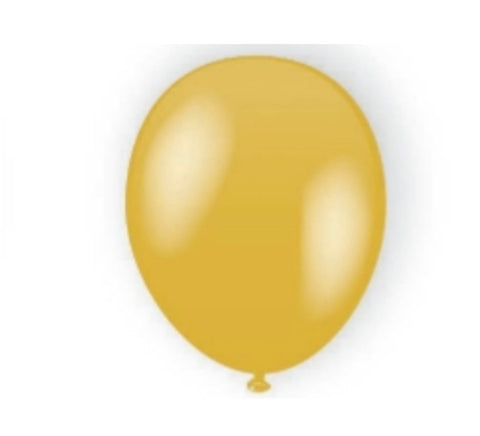 Gold 12” solid latex balloons