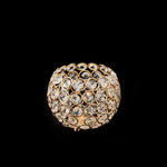 Gold 6" crystall ball centrepiece