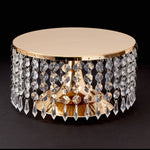 Gold Crystal beaded cake stand & centrepiece riser