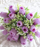 18"Lavender Rose Bush  Head Closed - Party and floral