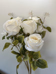 20"  6 Deluxe Ivory Roses - Party and floral