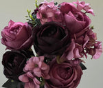 19" 6 Two tone Mauve & Purple Color Deluxe Roses - Party and floral